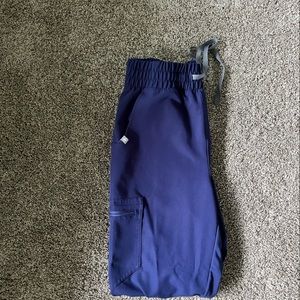 Small tall high waisted Zamora scrub joggers- navy